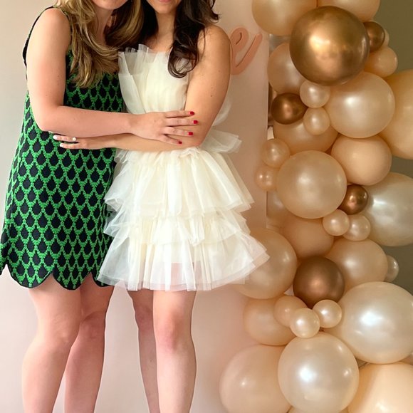 Dresses & Skirts - Strapless Tulle Mini Dress White/Ivory (S)